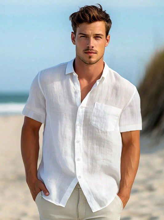 The Island Horizon Shirt — Vibrant. Fluid. Unbound. Your Passport to Paradise.