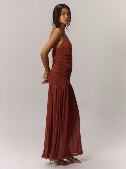 The Asymmetric Ruched Dress - Modern. Sculpted. Dynamic.