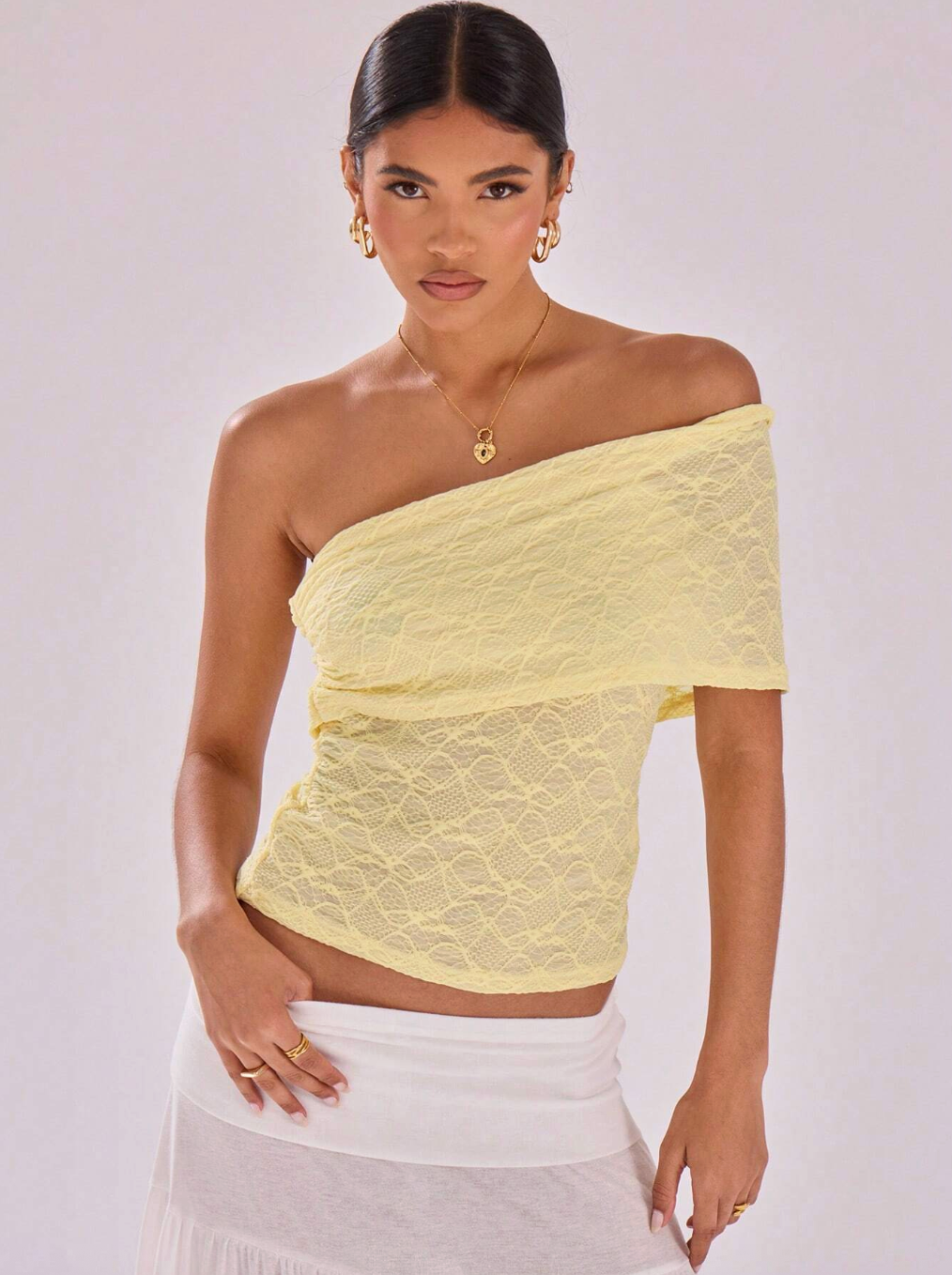 The One-Shoulder Mesh - Sculpture Asymmetric. Textured. Contemporary.
