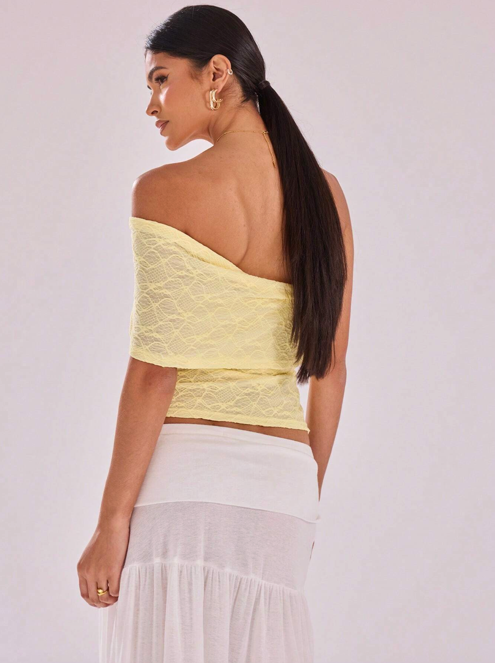 The One-Shoulder Mesh - Sculpture Asymmetric. Textured. Contemporary.