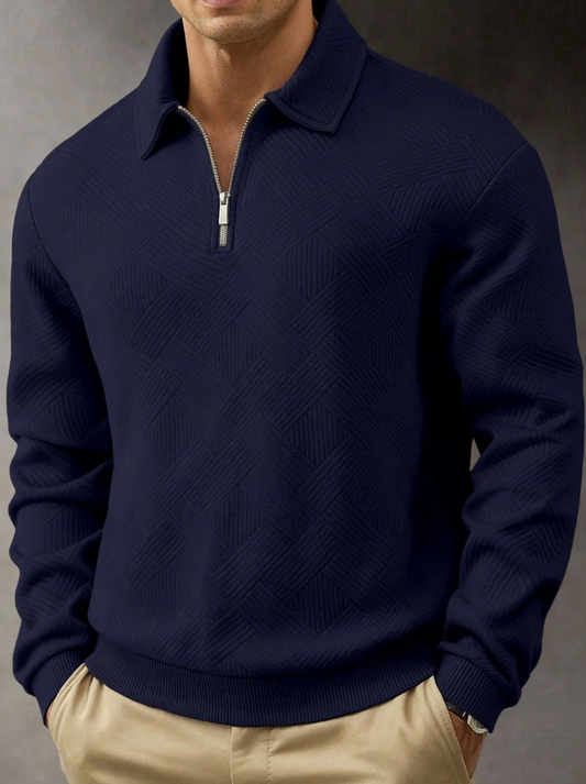 The Meridian Jacquard Polo — Textured. Modern. Effortless. The Future of Casual Luxury.