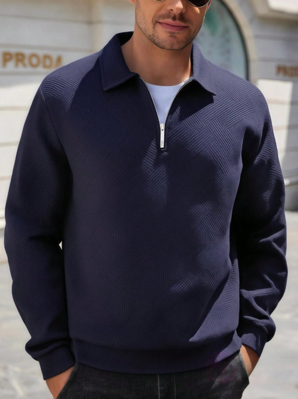 The Meridian Jacquard Polo — Textured. Modern. Effortless. The Future of Casual Luxury.