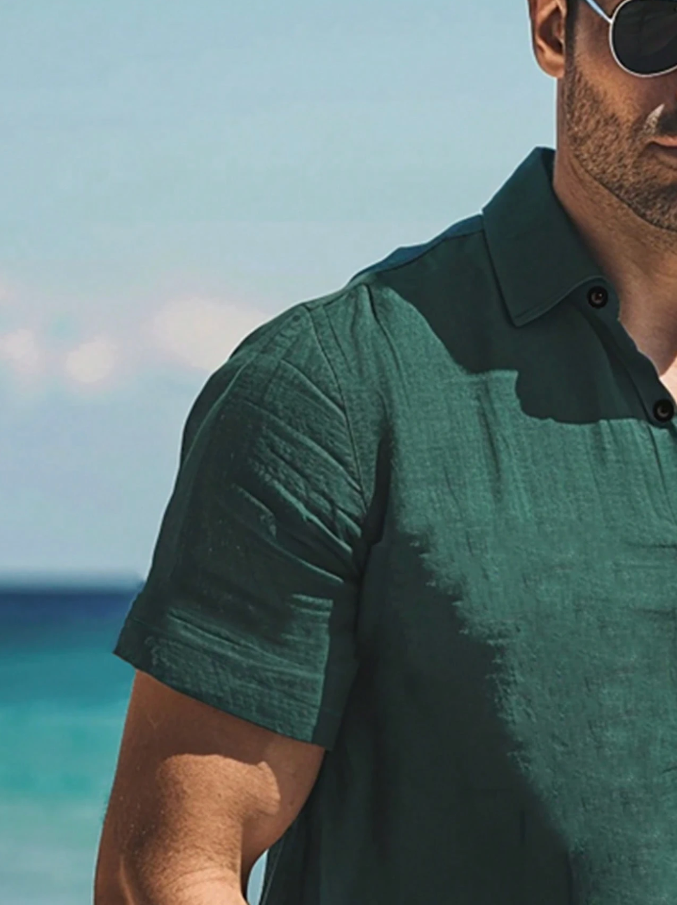The Island Horizon Shirt — Vibrant. Fluid. Unbound. Your Passport to Paradise.